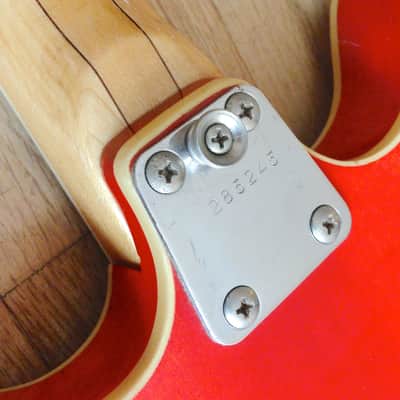 1960s Vox Cougar V214 Vintage Electric Bass Guitar Eko Italy Cherry Minty w/ohsc image 15