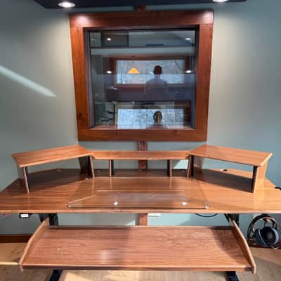 Sound Design Studios Custom Standing Studio Desk – 9U Rack Space + 46” Keyboard Tray – Hudson Valley, NY image 2