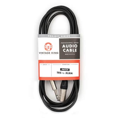 Vintage King Project Studio Patch TRS to XLRM - 10' (Demo Deal/Open Box) image 4