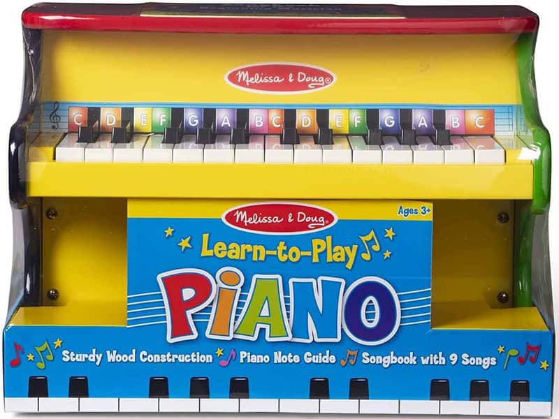 2013 Melissa & Doug Learn-To-Play Rainbow Toy Piano for Ages 3+ image 1