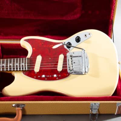 1994 Fender Japan MG69 ’69 Mustang Vintage White | MIJ | Tweed Case image 1