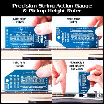 MusicNomad Fret Rocker+ with String Action Gauge/Pickup Ruler (MN822) image 4