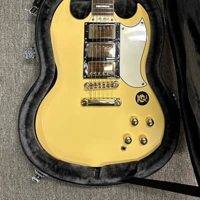 Epiphone G-400 Les Paul SG Custom (2007) - Antique Ivory #09480 with Original Hard Case image 8