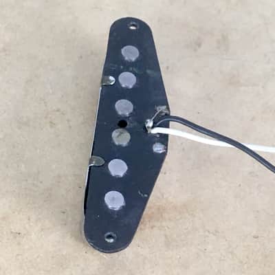 Vintage 1970s? Made in USA Fender Neck Pickup Tele Telecaster Black Bobbin Full Leads NOS Relic image 6