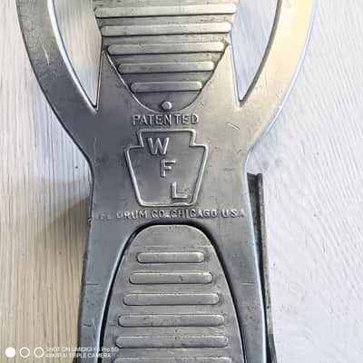WFL No. 201 Speed King Bass Drum Pedal 1951 - 1958 - Silver image 4