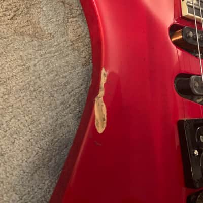 Kramer American Series Stagemaster Deluxe I late 1980's Translucent Red image 5
