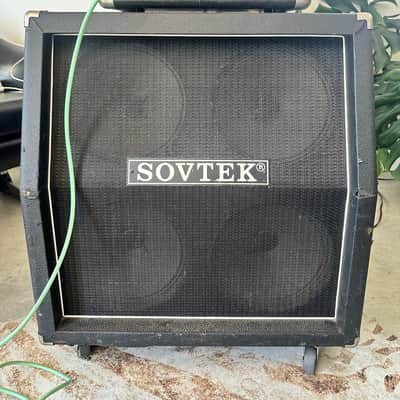 Vintage 1990s Sovtek MIG-50H Tube Head with Matching Sovtek 4x10 Cabinet - Black image 3