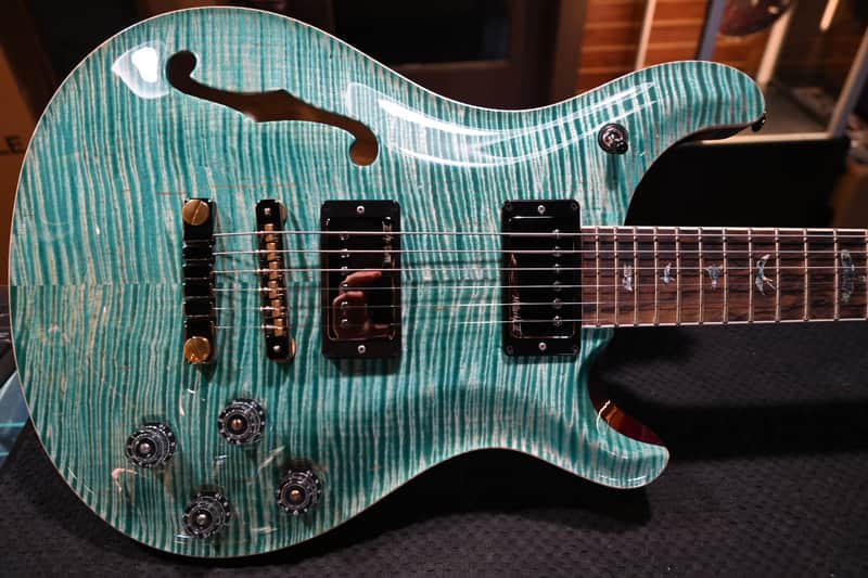 PRS Wood Library McCarty 594 Semi-Hollow Danville Music 35th Anniversary Artist Top 2025 - Bahamian Blue #8203 image 1