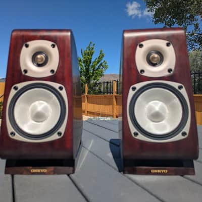 Onkyo / Takamine D-TK10 Shelf Speakers - Mahogany image 4