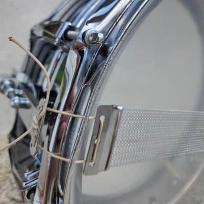 Vintage Ludwig No. 400 Supraphonic 5x14" 10-Lug Aluminum Snare Drum w/ Keystone Badge 1967 (242-1) image 14