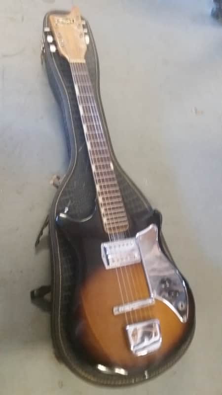 Crown Electric Guitar - Japan Teisco 1966 Sunburst | Reverb