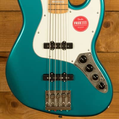 Squier Classic Vibe Active 70s Jazz Bass - Maple - Ocean Turquoise image 1