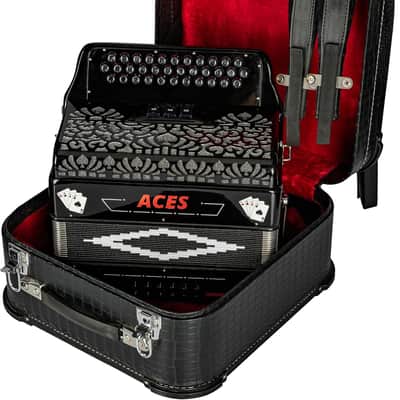 Hohner ACES II 34-Button Accordion with 3 Registers, Black, FBbEb image 3