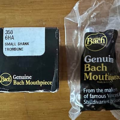 Bach 350 6HA Small Shank Trombone mouthpiece 2010's - Silver image 2