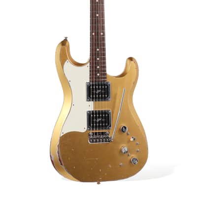 Fiam Guitars Mirari F5 2023 - Aztec Gold over Silver. By past Ronin Guitars luthier Izzy Lugo. NEW (Authorized Dealer) image 2