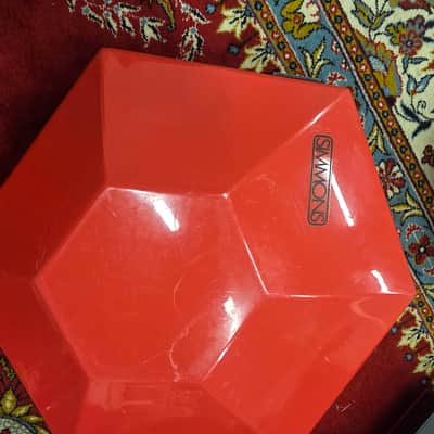 Simmons Drum Pad Set of 3 Two Tom One Kick Red Backing 1980s image 7