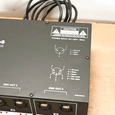 Elation DMX-Branch/4 4-Way 3-pin and 5-pin DMX Distributor CG013ZS image 4