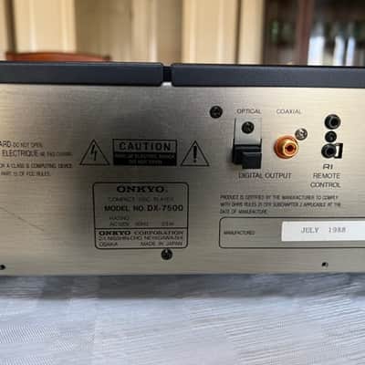 Onkyo Integra Compact Disc Player R1 DX7500 1988 - Black image 4