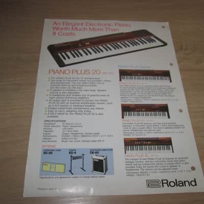 Roland Vintage '80s Synthesizer Literature Package - Brochure/Catalog - Rare image 12