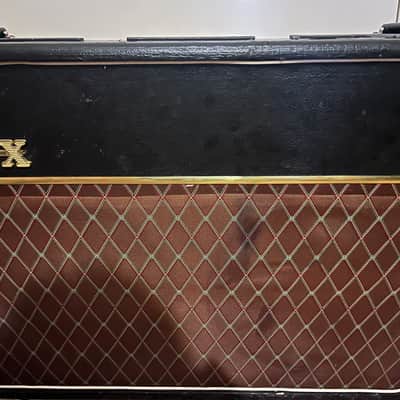 1964 Vox AC-30/6 Twin 3-Channel 30-Watt 2x12" Guitar Combo 1963 - 1965 - Black with Brown Diamond Cloth (Bass Model) image 3