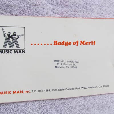 1976 Music Man Price List Amps AND Stingray Bass & Guitar Cool Vintage Music Man Price List Excellent Condition image 3