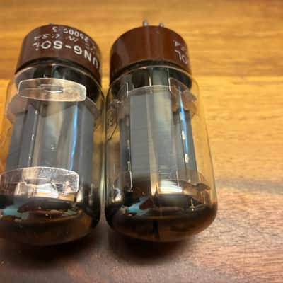 Matched Pair Tung Sol JAN 5881 6L6WGB tubes test NOS image 4