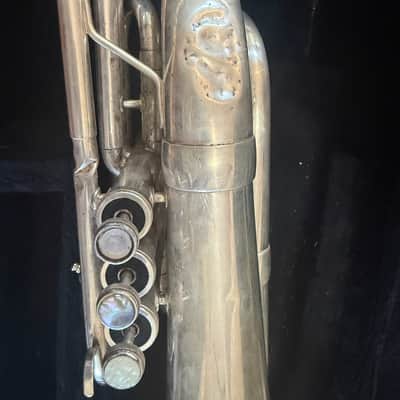 Accord brand Silver Marching Baritone Horn. Made in USA image 7