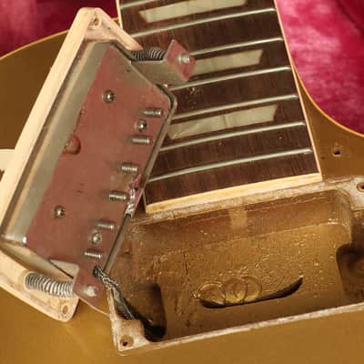 original 1957 Gibson Les Paul RARE Goldtop with a MAHOGANY TOP!!! image 23
