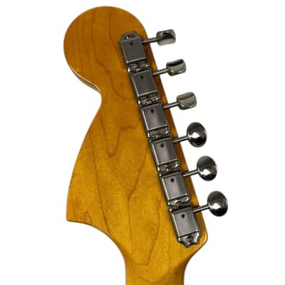 Fender Japan 69 Reissue Mustang 2012 - Candy Apple Red - Matching Headstock image 11