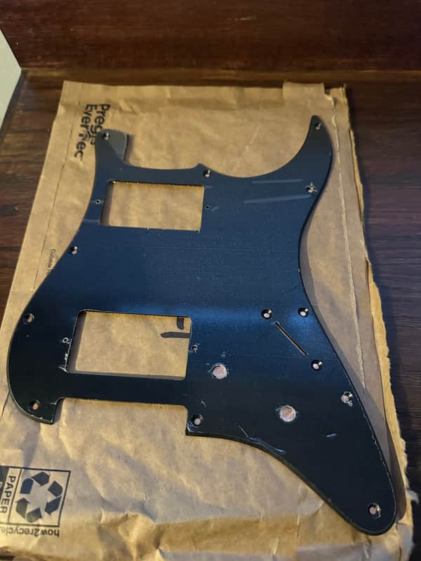 WD Music Black Stratocaster HH Pickguard - (Brand New!) image 1