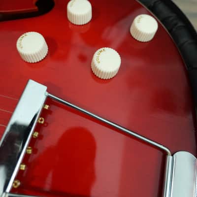 1963 Harmony H54 Rocket Red Sunburst image 4