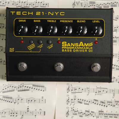 Tech 21 Sansamp Programmable Bass Driver | Reverb