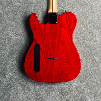 2000s Fernandes TE-85T Ash Telecaster MIJ - Takuya Signature Japan Transparent Red image 12