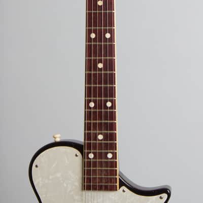 Magnatone  Mark III Deluxe Solid Body Electric Guitar (1957), ser. #53424, original brown hard shell case. image 8