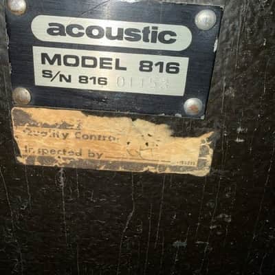 Accoustic 816 Late '70s - Black image 4