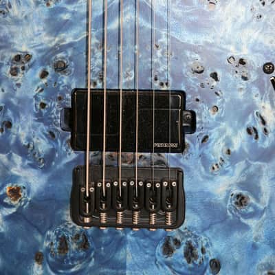 Mayones Duvell Elite 6 Ice Dragon Raw 26.5 Baritone With Hybrid Case & COA image 4
