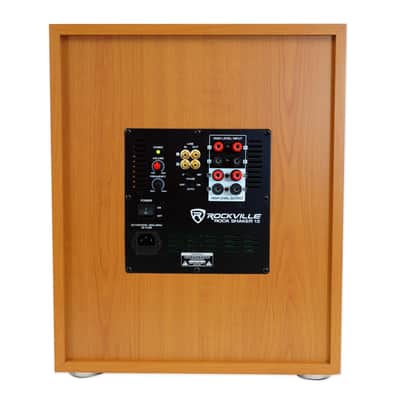 Rockville Rock Shaker 12" Inch Wood 800w Powered Home Theater Subwoofer Sub image 11