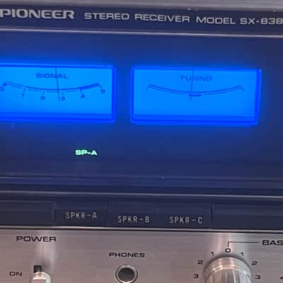 VINTAGE PIONEER SX-838 RECEIVER 50WPC Serviced, Cleaned,Tested, New LED'S (NICE) image 5