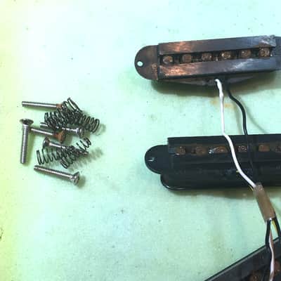 Vintage True Relic Fender Squier Strat Guitar Pickups Set Stratocaster + Wiring image 7