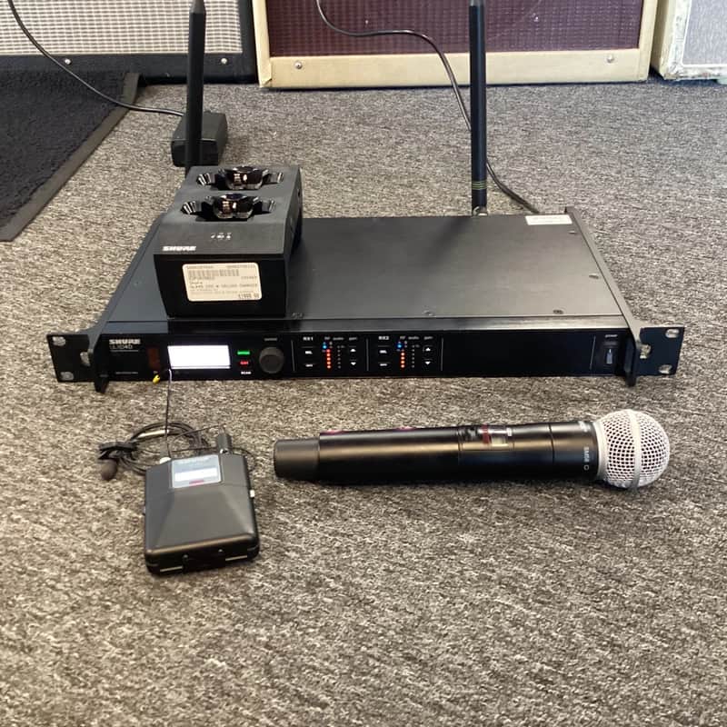 Shure ULX4D G50 Wireless Handheld Belt Pack Combo w-Dante image 1