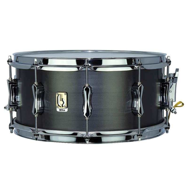 British Drum Company Talisman Nicko McBrain Signature 14x6.5" 10-Lug British Steel Snare Drum image 1