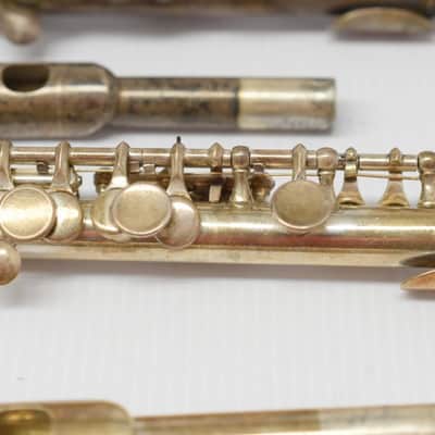 Vintage Selmer Solid Silver Handmade Piccolo Set *TWINS* C & Db for Repads image 4