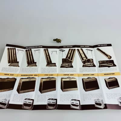 Fender “Fine Electric Instruments” Foldout Brochure Reprint – 1995 (1954 Original) image 4