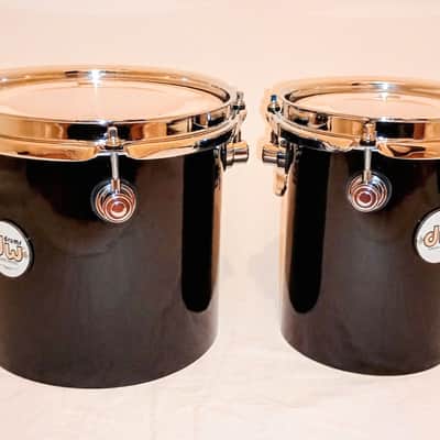 DW DESIGN SERIES CUSTOM HIGH TOMS PAIR-FREE SHIP TO C-USA! image 3