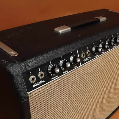 1964 Fender Deluxe Reverb Amp AB763 - Blackface image 3