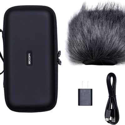 Zoom H5studio 6-Track 32-Bit Float Handy Recorder Bundle with APH-5s Accessory Pack with Hairy Windscreen, Padded Shell Case, AC Adapter, & USB C-Cable (H5s + APH5s Accessory Pack) image 3