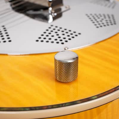 Mojo: Round-neck Resonator Guitar with Pickup and Case image 12