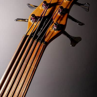 Ken Smith CR6G Fretless 1996 Figured Maple image 11
