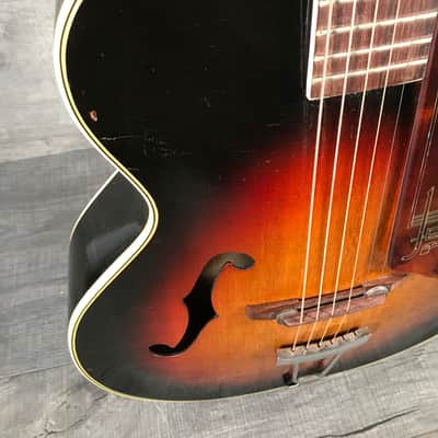 Harmony Marwin Jewel Archtop 1940's Sunburst image 8