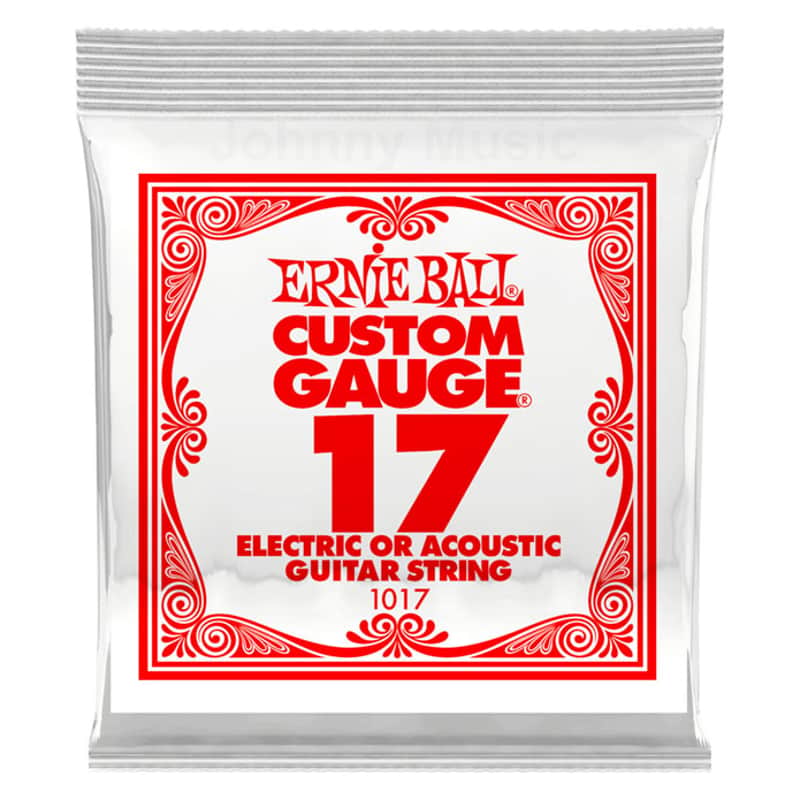 .017 Custom Gauge Plain Steel Single String Electric Or Acoustic Guitar Strings Specially Tempered image 1